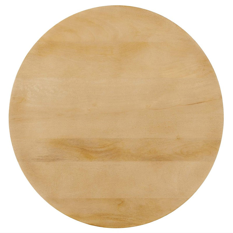 Modway Lina Round Side Table, Oak
