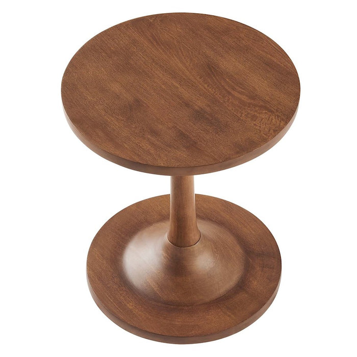 Modway Lina Round Side Table, Walnut - EEI-6573-WAL