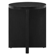 Modway Silas Round Side Table, Black - EEI-6579-BLK