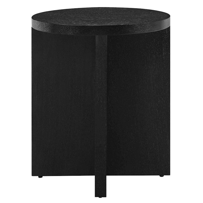 Modway Silas Round Side Table, Black - EEI-6579-BLK