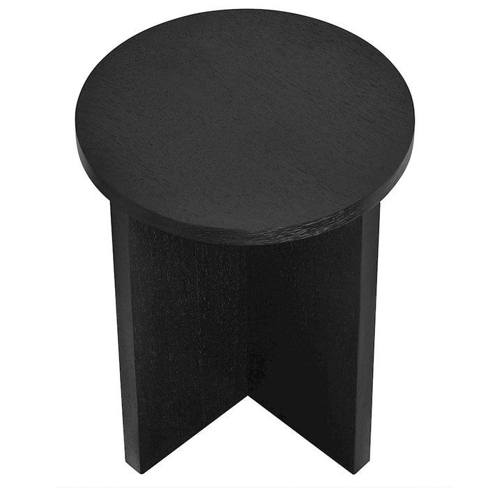 Modway Silas Round Side Table, Black