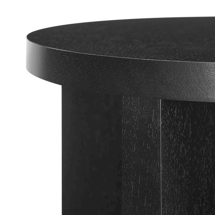 Modway Silas Round Side Table, Black