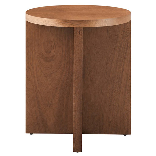 Modway Silas Round Side Table, Walnut - EEI-6579-WAL