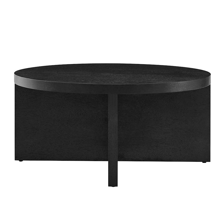 Modway Silas Round Coffee Table, Black - EEI-6580-BLK