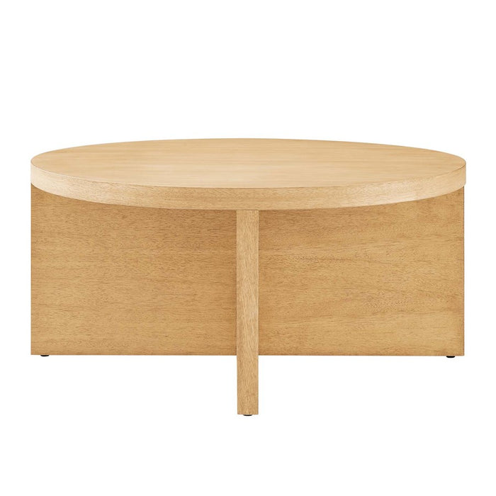 Modway Silas Round Coffee Table, Natural - EEI-6580-NAT