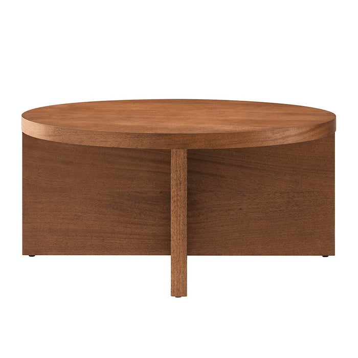 Modway Silas Round Coffee Table, Walnut - EEI-6580-WAL