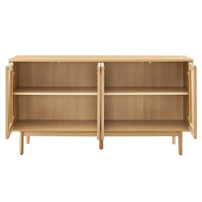 Modway Milo 63" Sideboard, Oak/Tan