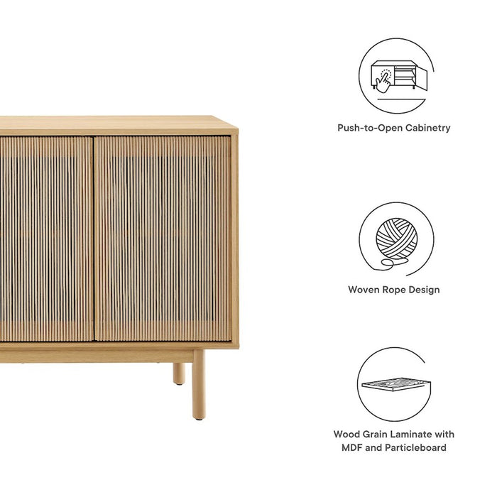 Modway Milo 63" Sideboard, Oak/Tan