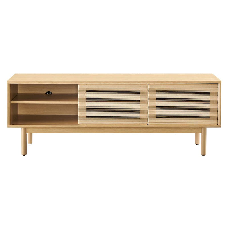 Modway Milo 59" TV Stand, Oak/Tan