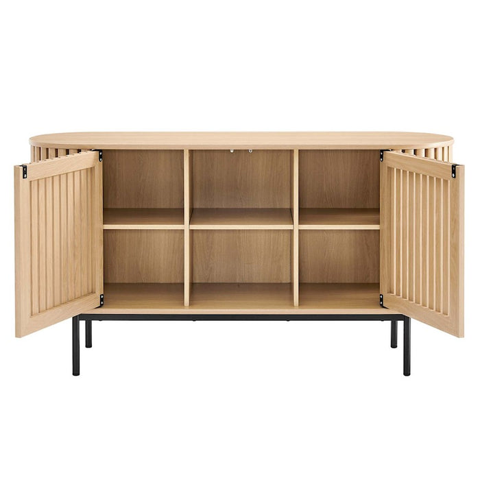 Modway Fortitude 59" Oval Sideboard, Oak