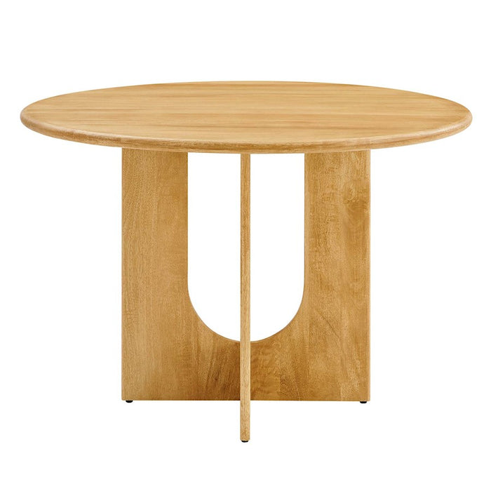 Modway Rivian Round 48" Dining Table, Oak - EEI-6592-OAK