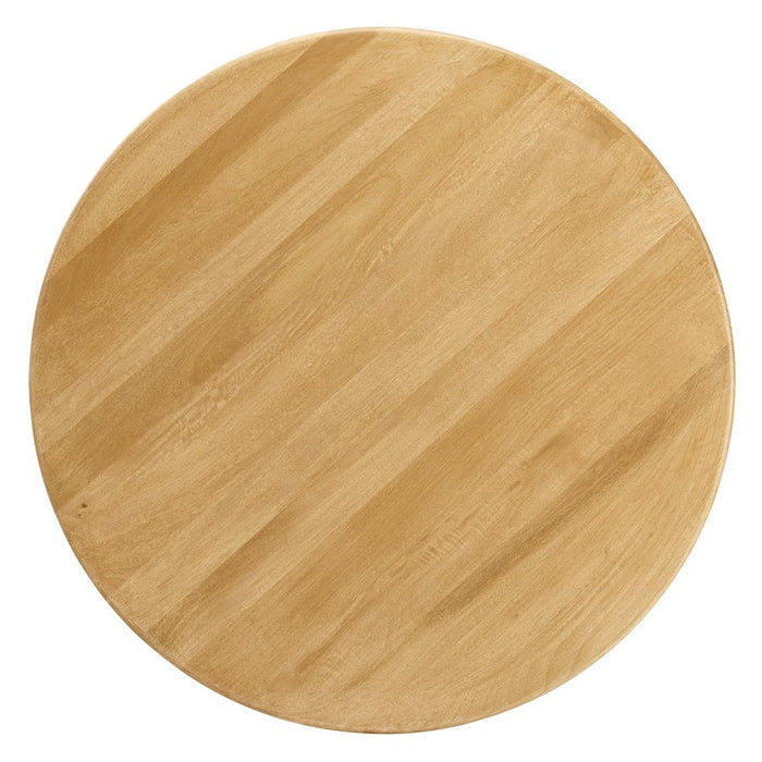 Modway Rivian Round 48" Dining Table, Oak