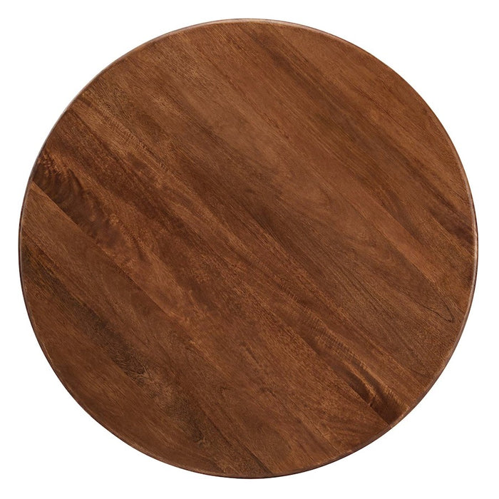 Modway Rivian Round 48" Dining Table, Walnut