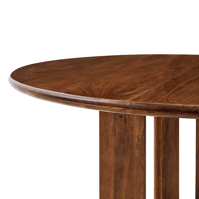 Modway Rivian Round 48" Dining Table, Walnut