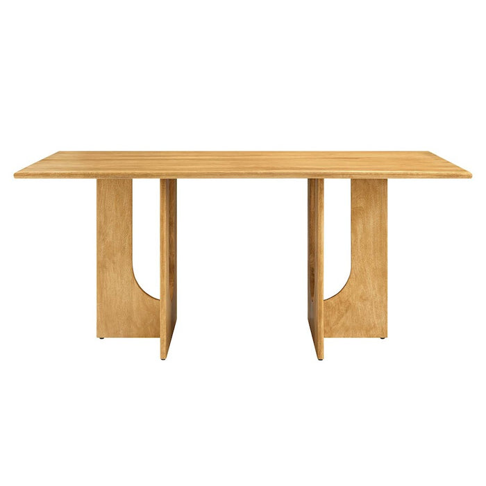 Modway Rivian Rectangular 70" Dining Table, Oak