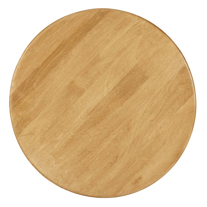 Modway Rivian Round 34" Coffee Table, Oak