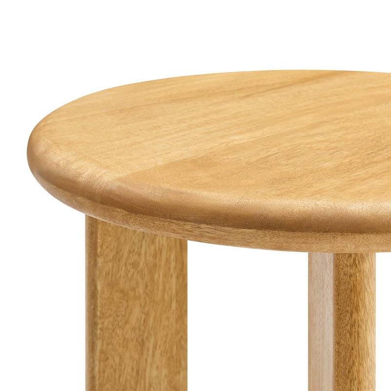 Modway Rivian Round Side Table, Oak