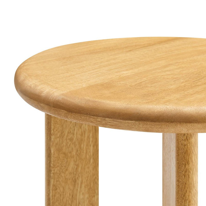 Modway Rivian Round Side Table, Oak