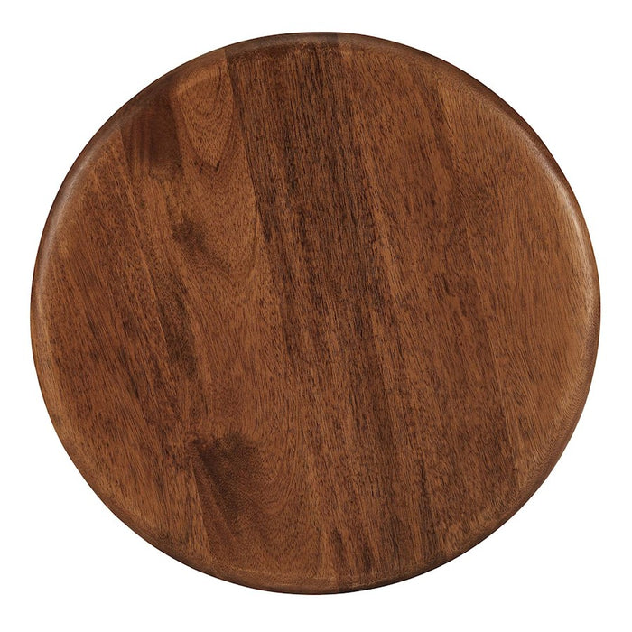 Modway Rivian Round Side Table, Walnut