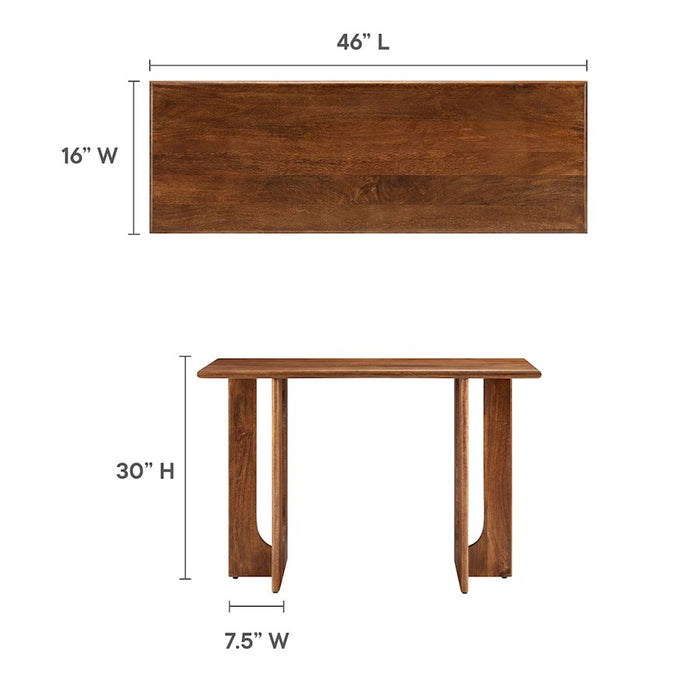 Modway Rivian 46" Console Table, Walnut