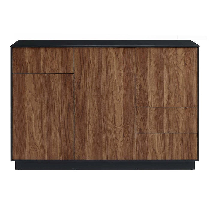 Modway Holden 47" Sideboard, Black/Walnut