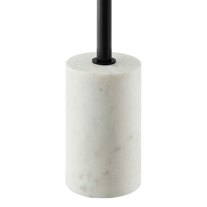 Modway Lyric Round Side Table, White/Black