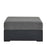 Modway Tahoe Outdoor Ottoman, Gray/Charcoal - EEI-6627-GRY-CHA