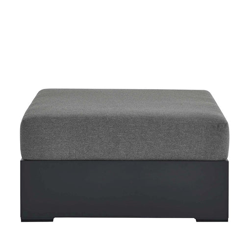 Modway Tahoe Outdoor Ottoman, Gray/Charcoal - EEI-6627-GRY-CHA