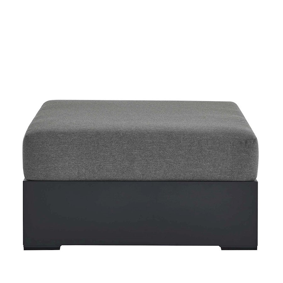 Modway Tahoe Outdoor Ottoman, Gray/Charcoal - EEI-6627-GRY-CHA