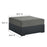 Modway Tahoe Outdoor Ottoman, Gray/Charcoal