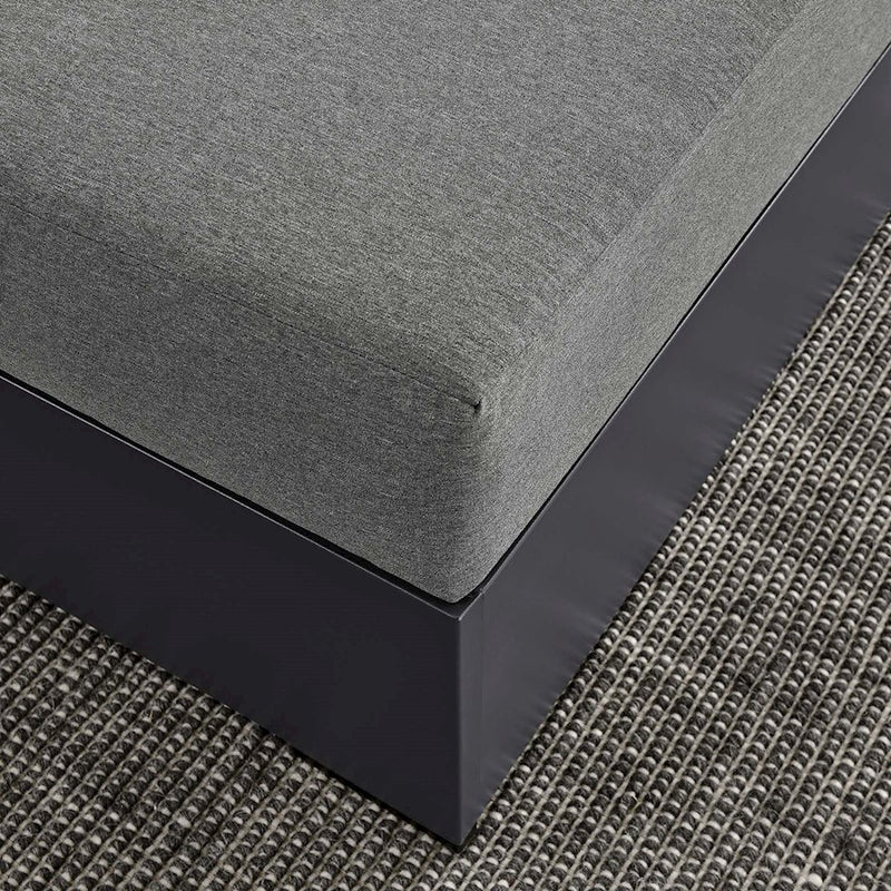 Modway Tahoe Outdoor Ottoman, Gray/Charcoal