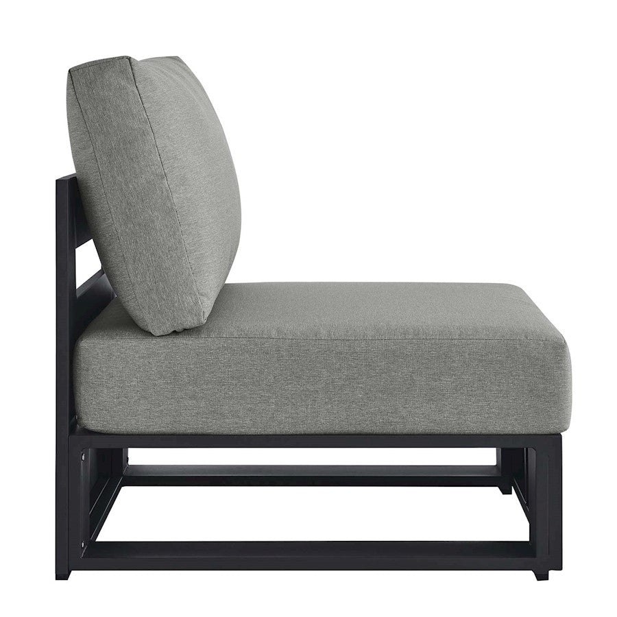 Modway Tahoe Outdoor Armless Chair, Gray - EEI-6628-GRY-GRY