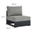 Modway Tahoe Outdoor Armless Chair, Gray