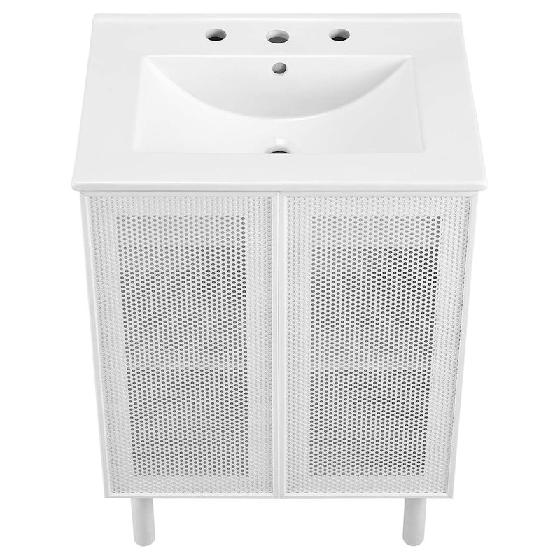 Modway Calla 24" Bathroom Vanity, White