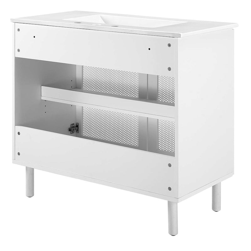 Modway Calla 36" Bathroom Vanity, White