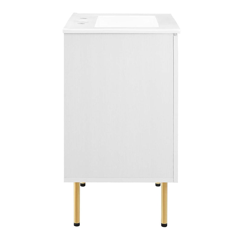 Modway Chaucer 24" Bathroom Vanity, White - EEI-6693-WHI-WHI
