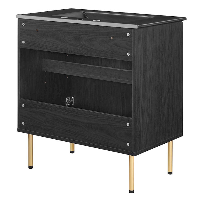 Modway Chaucer 30" Bathroom Vanity, Black