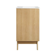 Modway Soma 24" Bathroom Vanity, Oak/White - EEI-6713-OAK-WHI