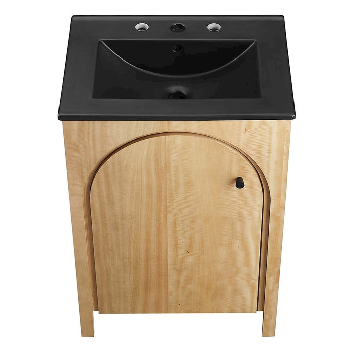 Modway Appia 24" Bathroom Vanity, Oak/Black