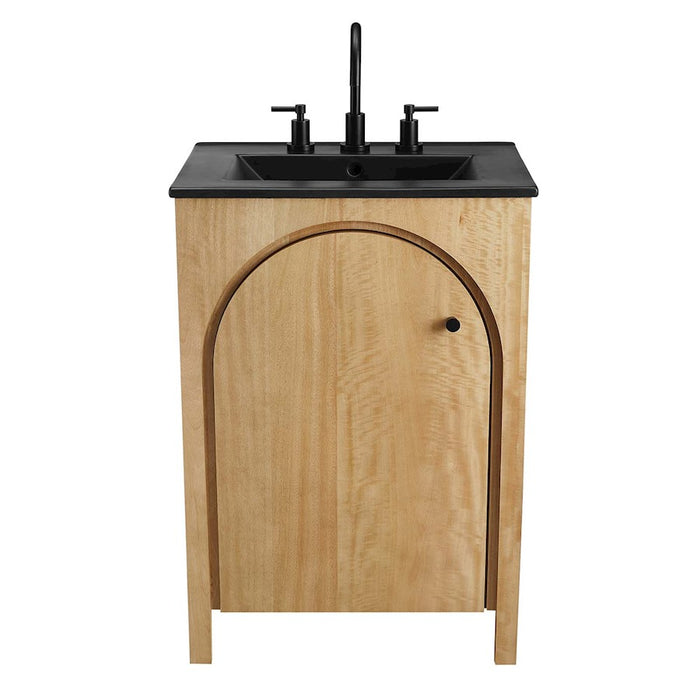 Modway Appia 24" Bathroom Vanity, Oak/Black