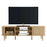 Modway Contour 63" TV Stand, Oak