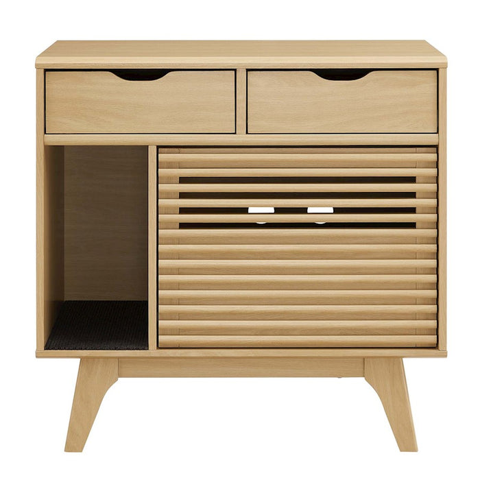 Modway Render Cat Cabinet, Oak