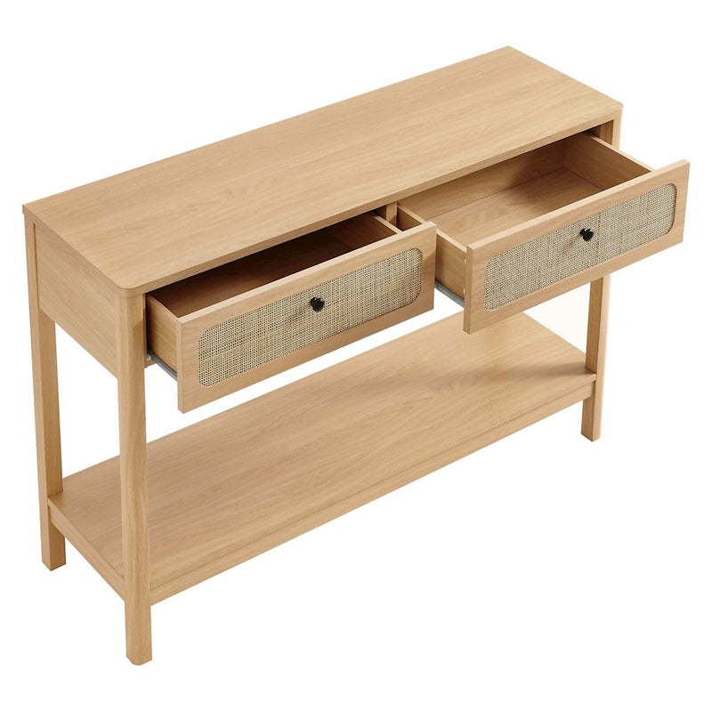 Modway Chaucer Entryway Console Table, Oak
