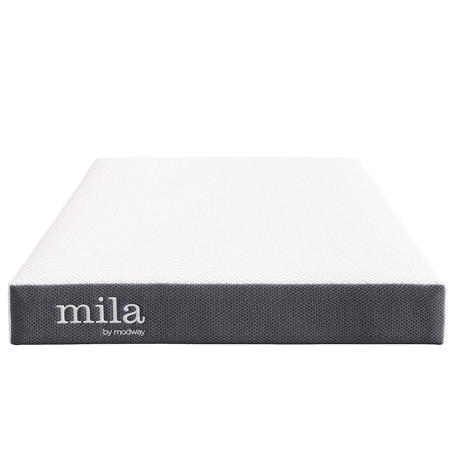 Modway Mila 5" Narrow Twin Mattress, White - MOD-7098-WHI