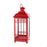 Melrose International Traditional Red Metal Lantern, Set of 3