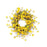 Melrose International Daisy Floral Wreath 23"D, Yellow/Green - 38401DS