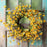 Melrose International Daisy Floral Wreath 23"D, Yellow/Green