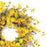 Melrose International Daisy Floral Wreath 23"D, Yellow/Green