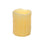Melrose Int. LED Dripping Wax Pillar Candles, Set of 3, Yellow