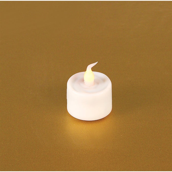 Melrose Int. LED Flicketing Tea Light Candle, Set of 12, White